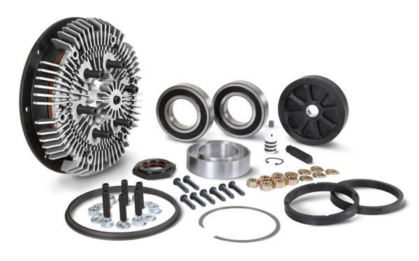 24-256 Kit Masters 2-Speed Gold Top Fan Clutch Rebuild Kit for 2.56'' pilot with 2 Pulley Bearings