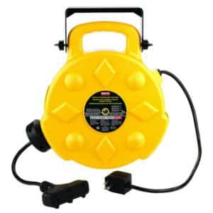 SL-8903 Bayco 50' 13A Retractable Cord Reel-3 Outlets